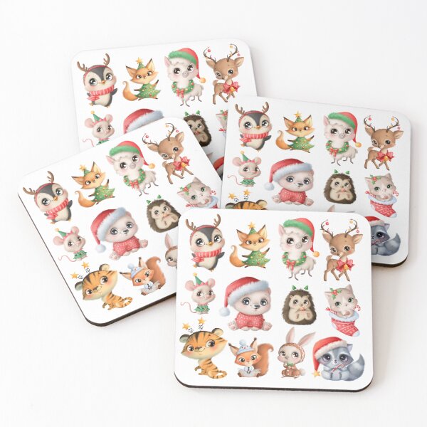 Item preview, Christmas Animal Friends AOP designed and sold by VirtualFaries.