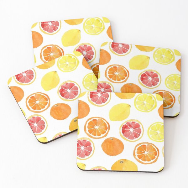 Item preview, Seamless pattern with watercolor citrus designed and sold by ketkidesign.