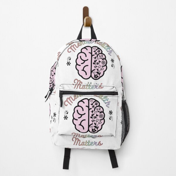 Item preview, VINTAGE AND COLORFUL FLORAL AND BRAIN QUOTE "MENTAL HEALTH MATTERS" MENTAL HEALTH AWARENESS ESSENTIAL TSHIRT designed and sold by GhostAmine.