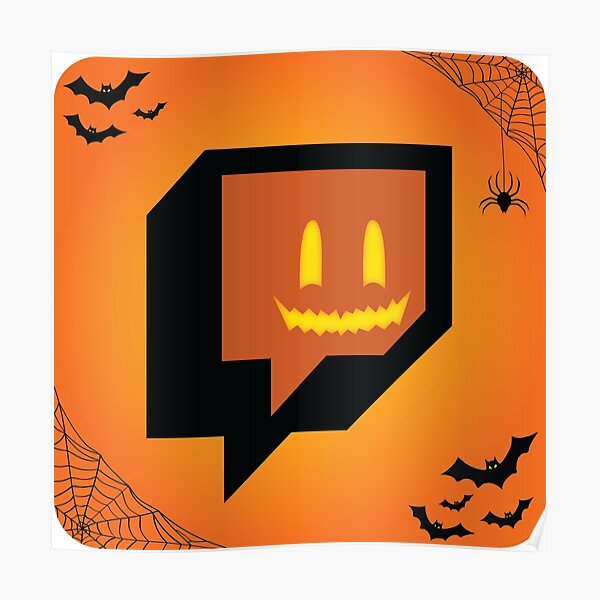 "Twitch Halloween Spooky Logo" Poster for Sale by AbdulBasitAli Redbubble