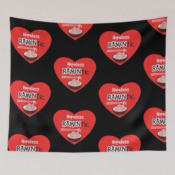 Item preview, Hopeless RAMENtic Ramen Noodle Lover Japanese Food designed and sold by w1ckerman.