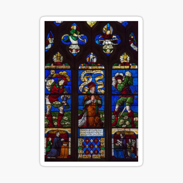 Item preview, St Stephen stoned to death in French glass designed and sold by TerenceKerr.