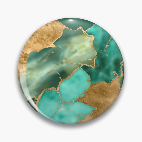 Item preview, Emerald Green and Gold abstract designed and sold by k9printart.