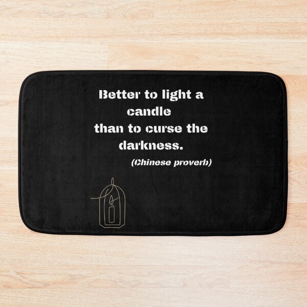 Item preview, Better to light a candle illustration. designed and sold by sarantis.