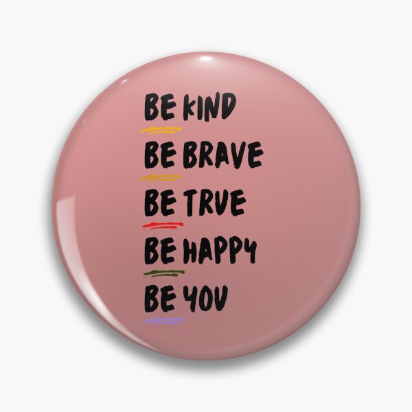 Item preview, Be Kind Be Brave Be True Be Happy Be You Classic T-Shirt: Motivational Be Kind Design, Inspirational shirt, kindness shirt, be a kind human, Positive Vibe Shirt designed and sold by StoreSB.