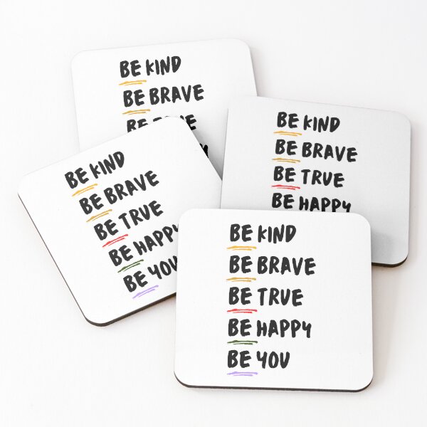 Item preview, Be Kind Be Brave Be True Be Happy Be You Classic T-Shirt: Motivational Be Kind Design, Inspirational shirt, kindness shirt, be a kind human, Positive Vibe Shirt designed and sold by StoreSB.