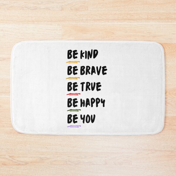 Item preview, Be Kind Be Brave Be True Be Happy Be You Classic T-Shirt: Motivational Be Kind Design, Inspirational shirt, kindness shirt, be a kind human, Positive Vibe Shirt designed and sold by StoreSB.