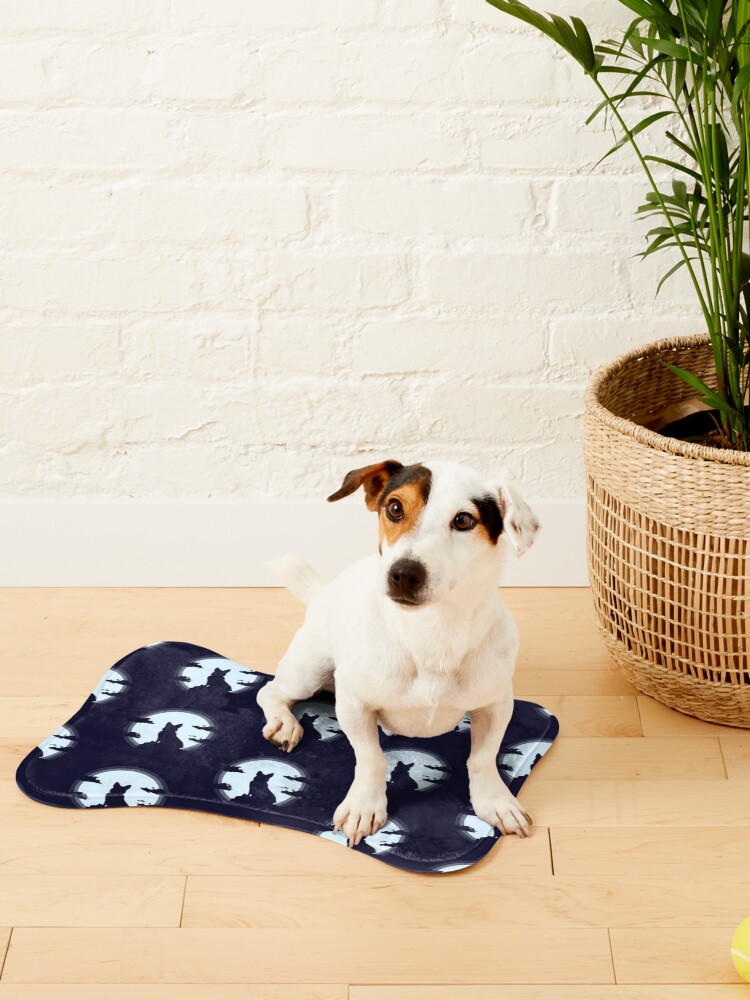 Alternate view of Corgi Cloud's silhouette Pet Mat