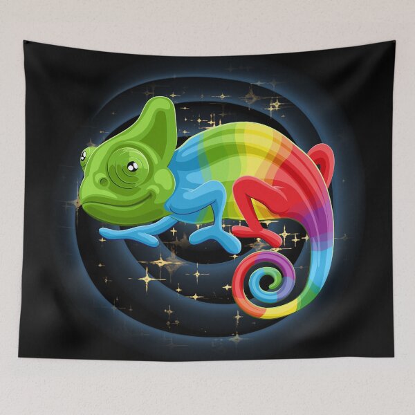 Item preview, Rainbow Chameleon designed and sold by CreativeMagi.