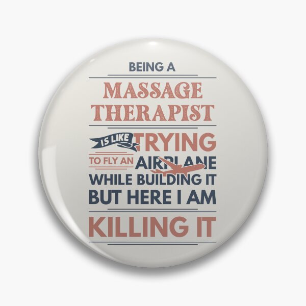 Item preview, Being A Massage Therapist Is Like Trying To Fly An Airplane While Building It But Here I Am Killing It Funny Gift idea Massage Therapist designed and sold by Mmmm3344.