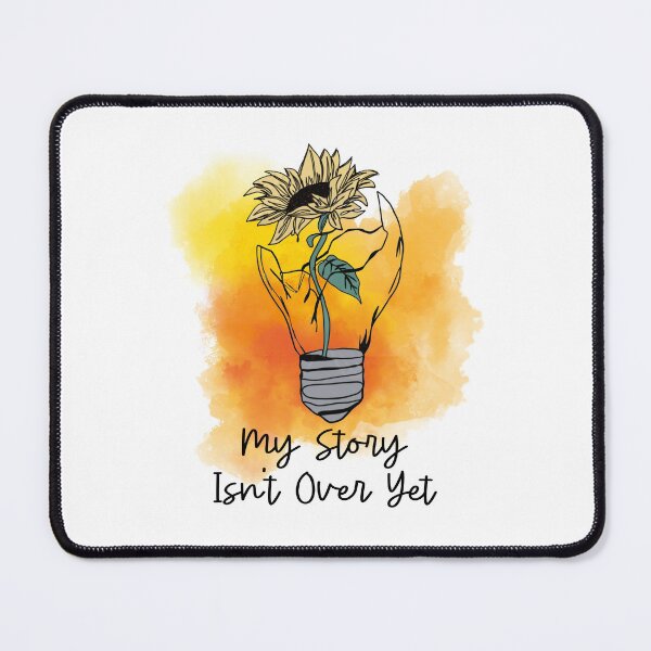 Item preview,  VINTAGE SUNFLOWER AND LIGHT  FLORAL QUOTE " MY STORY ISN'T  OVER YET " MENTAL HEALTH AWARENESS ESSENTIAL TSHIRT GIFT FOR WIFE GIFT FOR GIRLFRIEND GIFT FOR MOTHER GIFT FOR SISTER  designed and sold by GhostAmine.