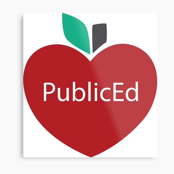 I Love Public Ed Metal Print