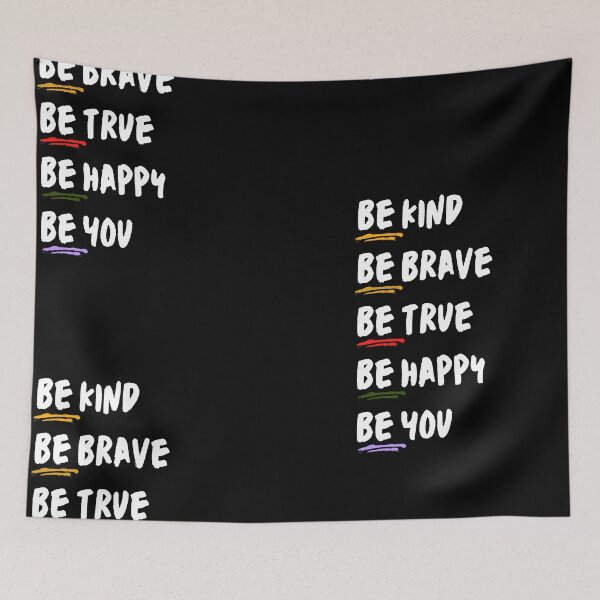 Item preview, Be Kind Be Brave Be True Be Happy Be You Classic T-Shirt: Motivational Be Kind Design, Inspirational shirt, kindness shirt, be a kind human, Positive Vibe Shirt designed and sold by StoreSB.