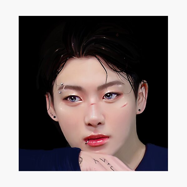 pintura digital jungkook Lámina fotográfica