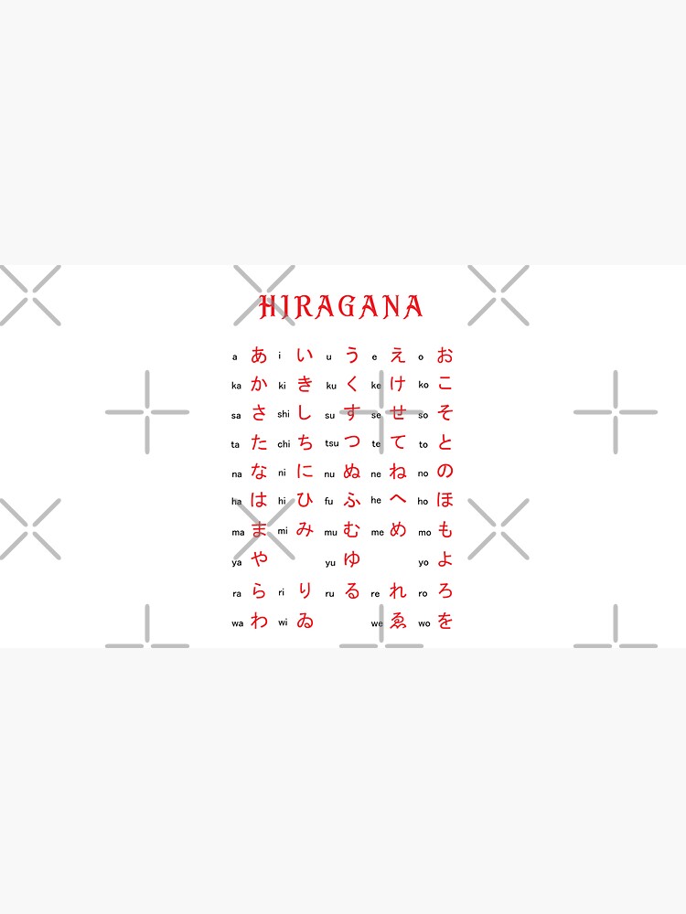 "Hiragana Chart Japanese Alphabet" Bucket Hat for Sale by MayumiArt