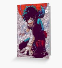 Izuku Midoriya - Boku no Hero Academia | My Hero Academia Greeting Card