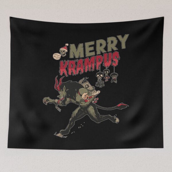 Artikelvorschau, Anti Christmas Merry Krampus Spooky Halloween Geschenkidee entworfen und verkauft von Countrysmart.