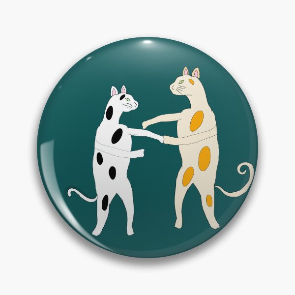 Artikelvorschau, Zwei süße Katzen tanzen vor Liebe entworfen und verkauft von Darkies-store.