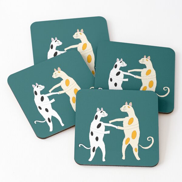 Item preview, Two cute cats dancing with love designed and sold by Darkies-store.