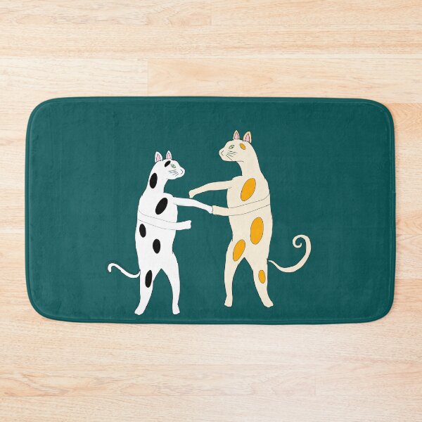 Item preview, Two cute cats dancing with love designed and sold by Darkies-store.