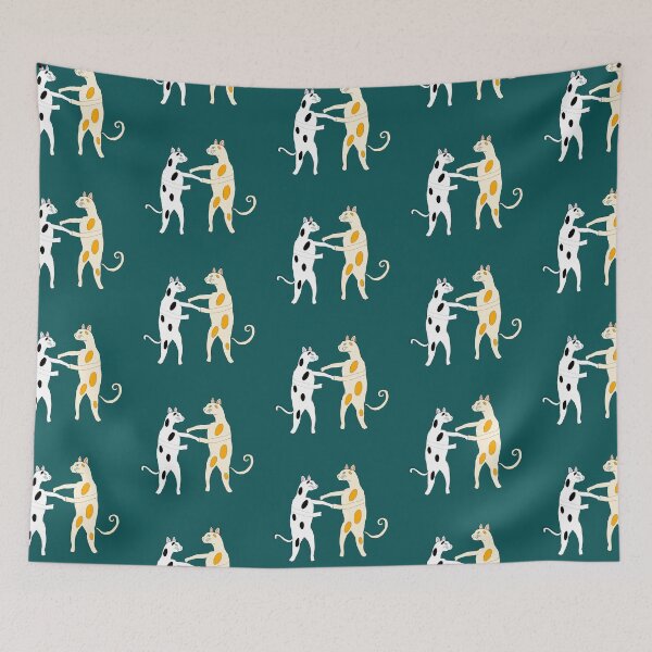 Item preview, Two cute cats dancing with love designed and sold by Darkies-store.