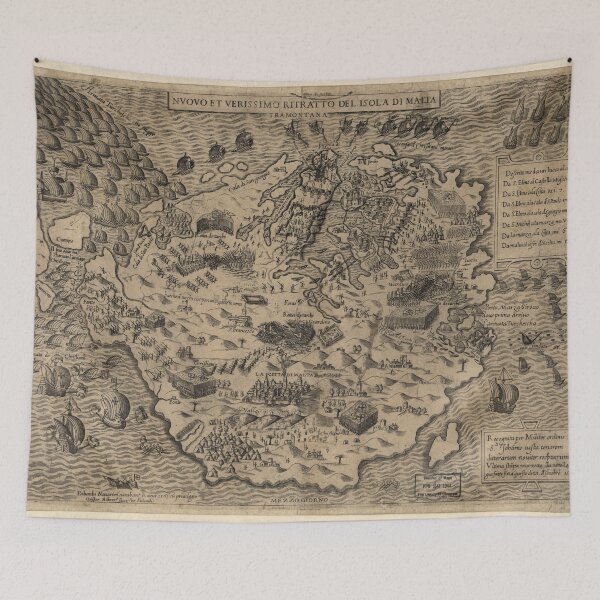 Item preview, Vintage Antique map of Malta designed and sold by Vintage Designs +.