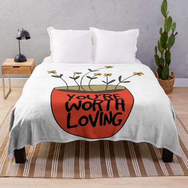 Aperçu de l'œuvre You are worth loving créée et vendue par LoveYourBody.
