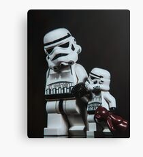 A Stormtrooper Father Son Moment Canvas Print
