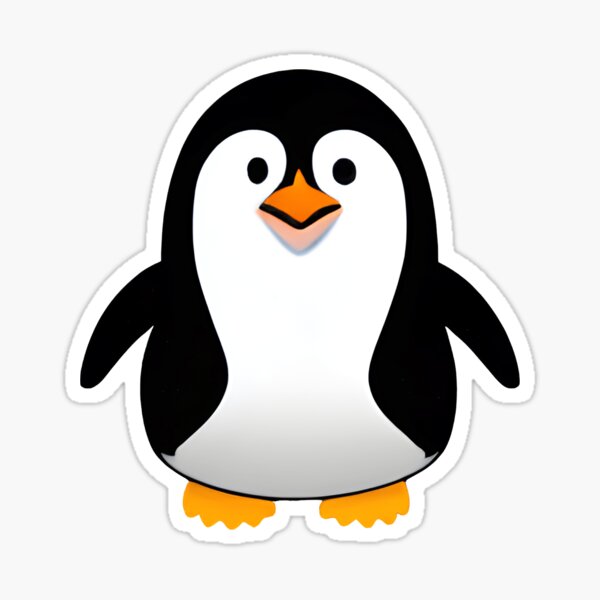 Cute penguin pattern Sticker