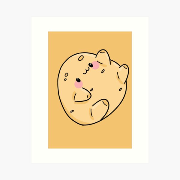 Cute Potato Art Print