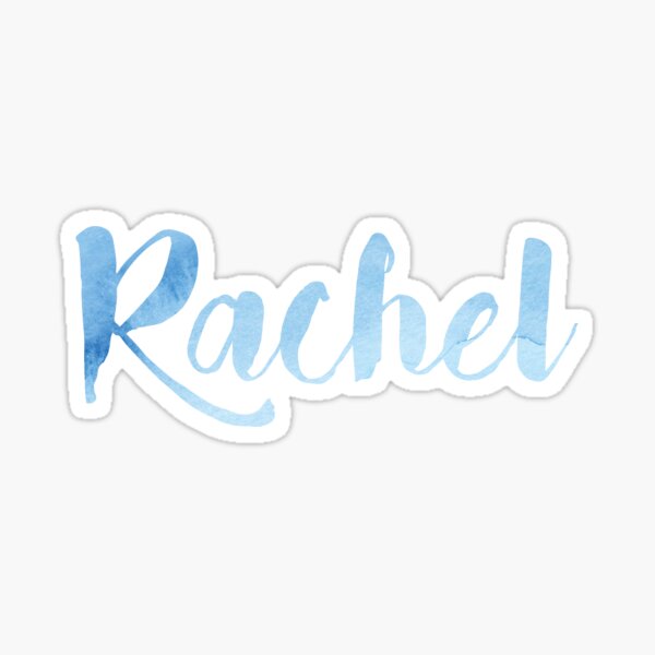 "Rachel" Sticker by ampp Redbubble