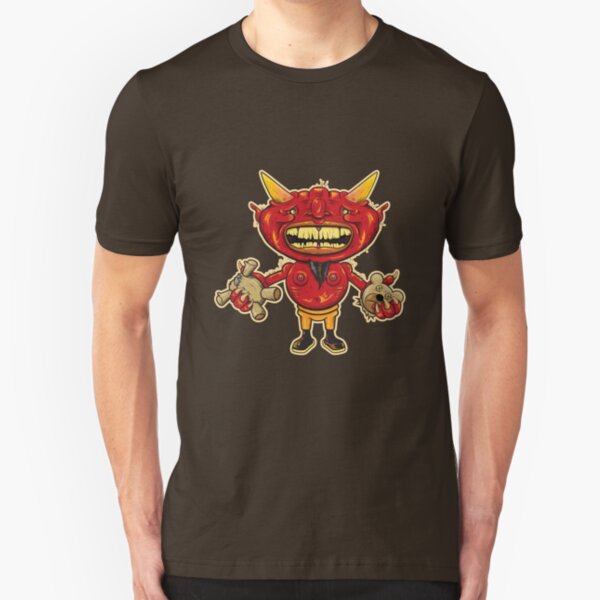 Teddy In Hell Slim Fit T-Shirt