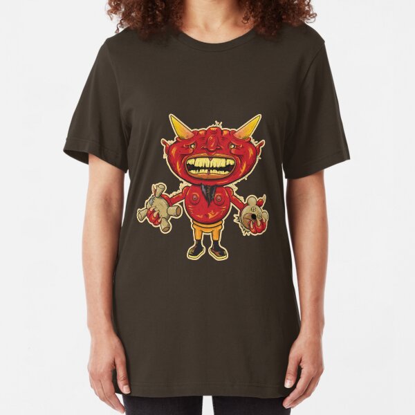 Teddy In Hell Slim Fit T-Shirt