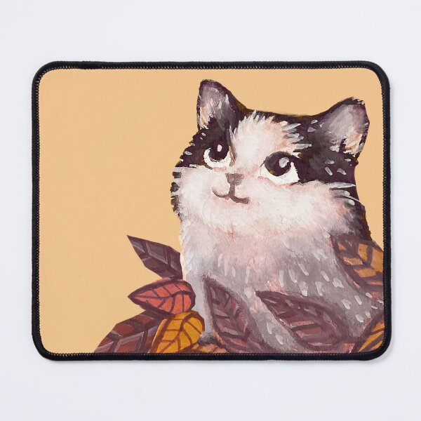 Item preview, A Cat and Warm Autumn Leaves designed and sold by mauricucumber.