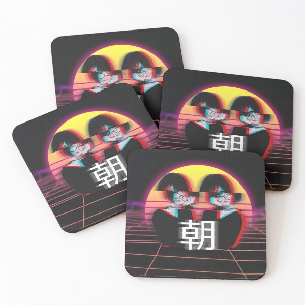 Item preview, Vaporwave Anime Girls designed and sold by Bien Design.