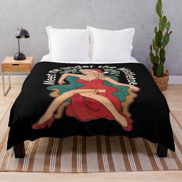 Item preview, Pin Up Sexy Meet Me Under the Mortletoe Diseño de diversión navideña designed and sold by Countrysmart.