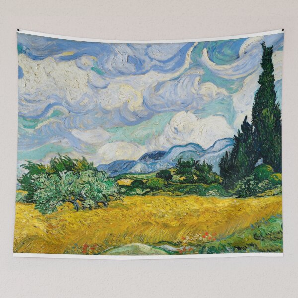 Item preview, Vincent Van Gogh's Wheat Field with Cypresses (1889) designed and sold by Williamdripfoe.