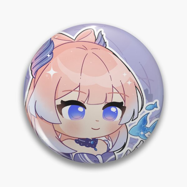 Item preview, Kokomi Pin Button Badge designed and sold by hachigatsu.