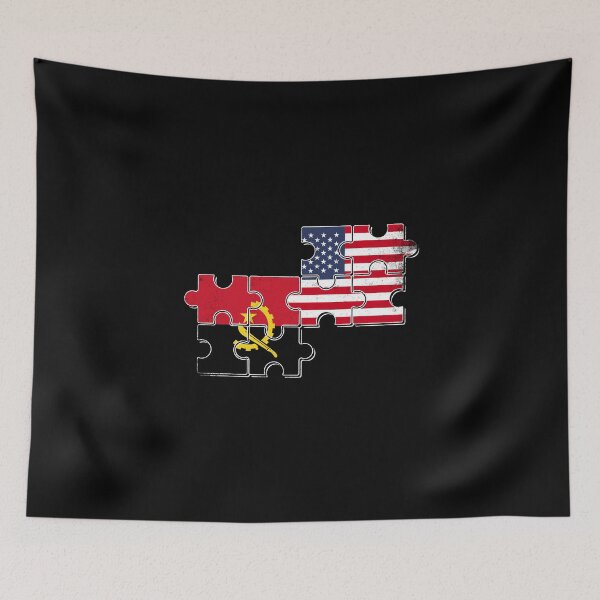 Artikelvorschau, Angola USA Flagge Angolaner Amerikaner entworfen und verkauft von max-it-out.