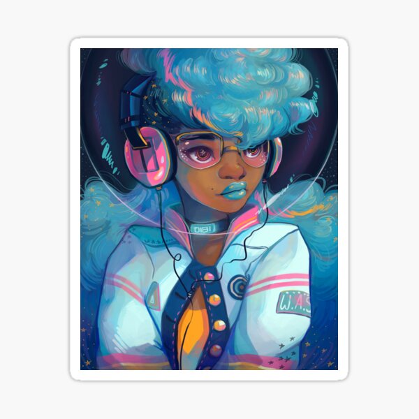 Space Letterman Sticker