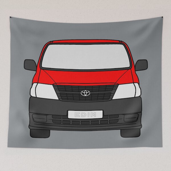 Item preview, Toyota Hiace Granvia red color designed and sold by EdimDesign.