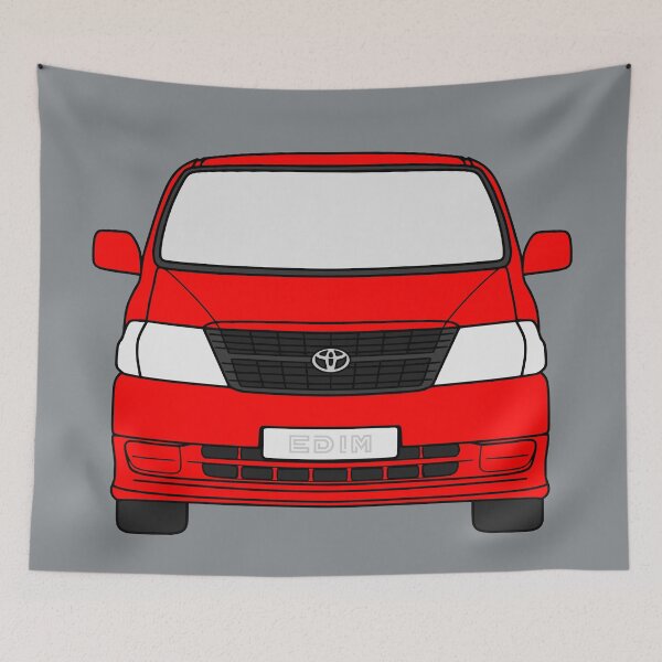 Item preview, Toyota Hiace Granvia red color designed and sold by EdimDesign.