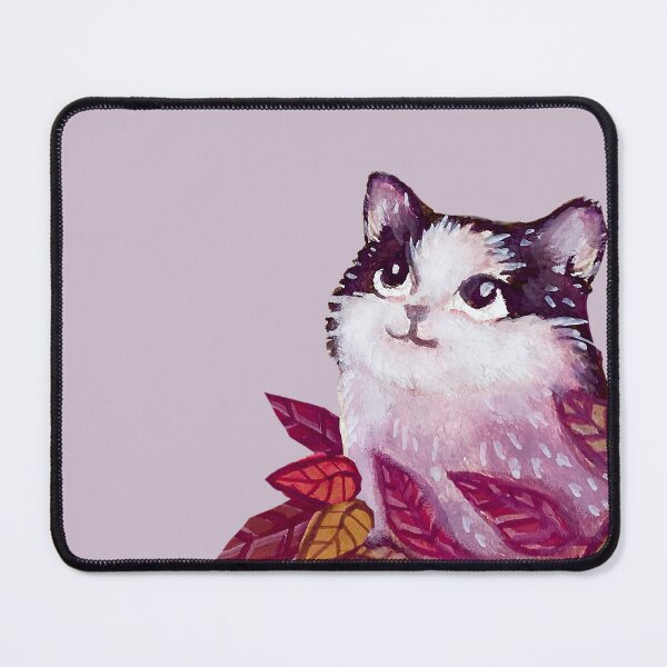 Item preview, A Cat And Cool Autumn Leaves designed and sold by mauricucumber.