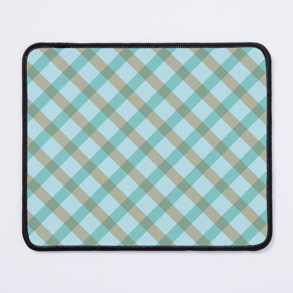 Item preview, Turquoise-Gray Checkered Pattern designed and sold by tranda90.
