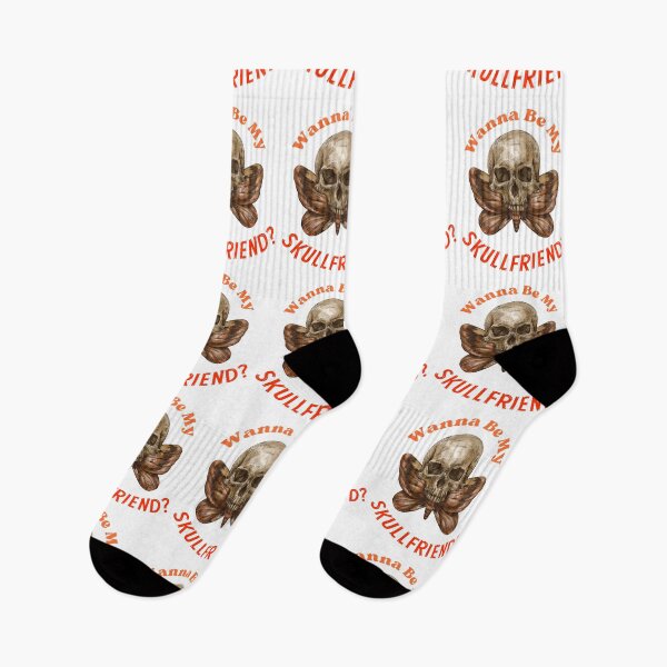 Item preview, WANNA BE MY SKULLFRIEND? -4- Spooky Skull | Happy Halloween | Funny Halloween | Halloween Costume designed and sold by CosmicStory.