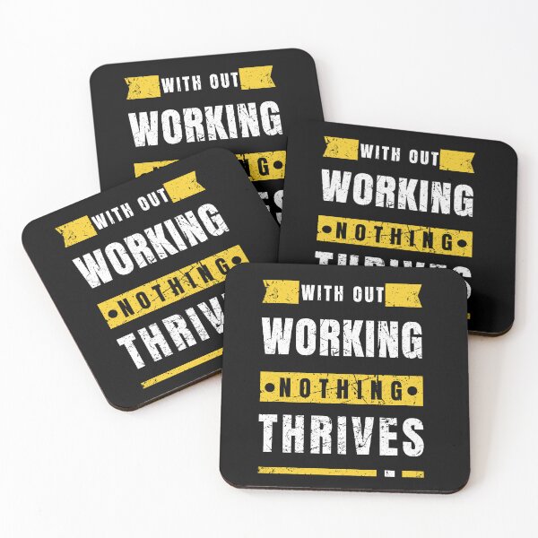 Item preview, Without work nothing thrives Motivational Saying  designed and sold by Hohohaxi.