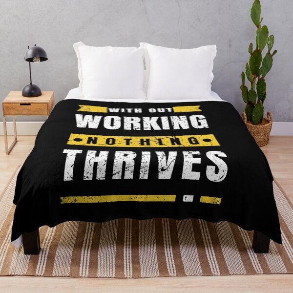 Item preview, Without work nothing thrives Motivational Saying  designed and sold by Hohohaxi.