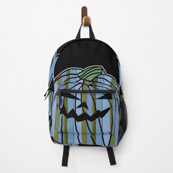 Item preview, Blue Green Stripes Halloween Horror Pumpkin designed and sold by ellenhenry.