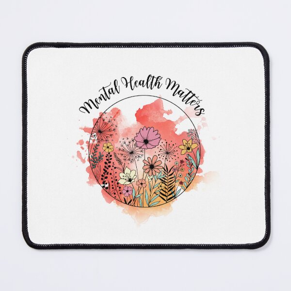 Item preview, VINTAGE WATECOLOR FLORAL QUOTE " MENTAL HEALTH MATTERS" MENTAL HEALTH AWARENESS ESSENTIAL TSHIRT GIFT FOR GIRLFRIEND GIFT FOR MOTHER GIFT FOR SISTER   designed and sold by GhostAmine.