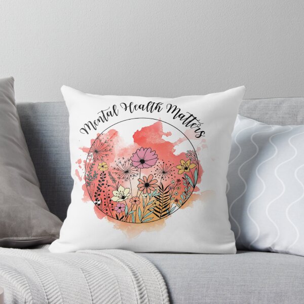 Item preview, VINTAGE WATECOLOR FLORAL QUOTE " MENTAL HEALTH MATTERS" MENTAL HEALTH AWARENESS ESSENTIAL TSHIRT GIFT FOR GIRLFRIEND GIFT FOR MOTHER GIFT FOR SISTER   designed and sold by GhostAmine.
